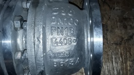 2-delige kogelkraan 3" PN16 DN100 1.4408 