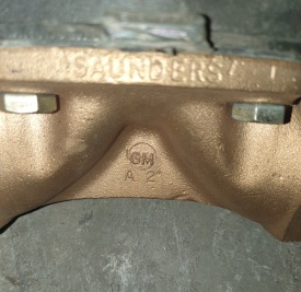 Saunders membraanafsluiter A050 PN16 2" 