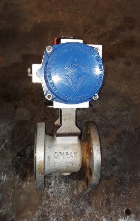 Kogelafsluiter met actuator Spirax sarco 