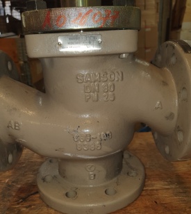 Afsluiter Samson met actuator PN25 DN80