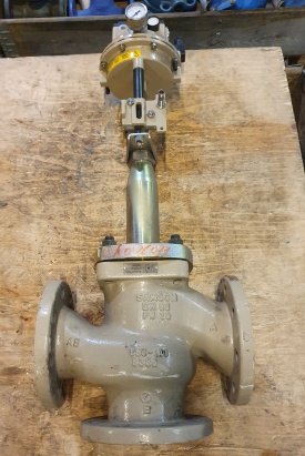 Afsluiter Samson met actuator PN25 DN80